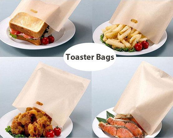 PTFE Fiberglass Fabric Heat-Resistant Reusable Microwave Toaster Bag