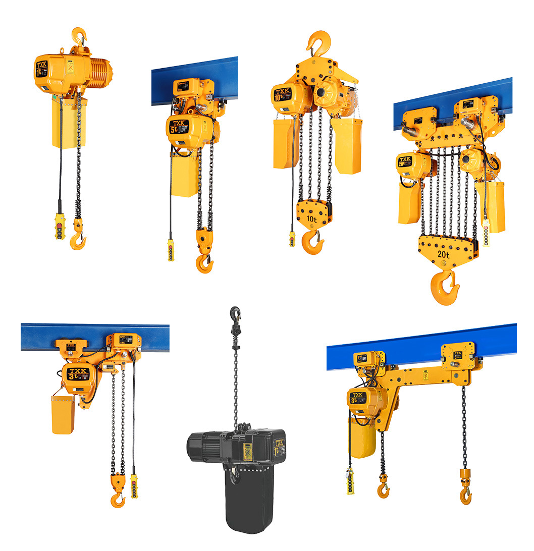 Monophase 2 Ton Electric Chain Hoisting Machine with Single Speed