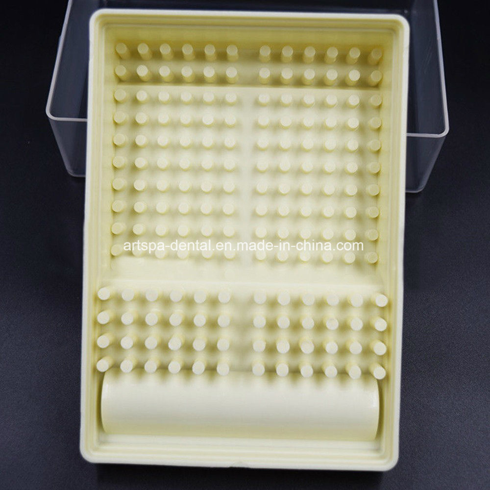 Plastic Dental Bur Case 168 Holes Autoclave Sterilizer Case Disinfection Box