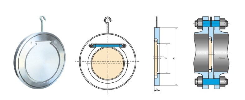 Wafer Type Single Disc Swing Check Valve (forging body)