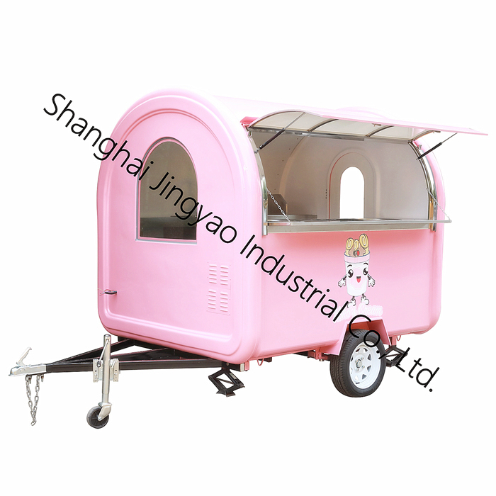 Outdoor Hand Push Snack Trailer Catering Food Trailer for Sale
