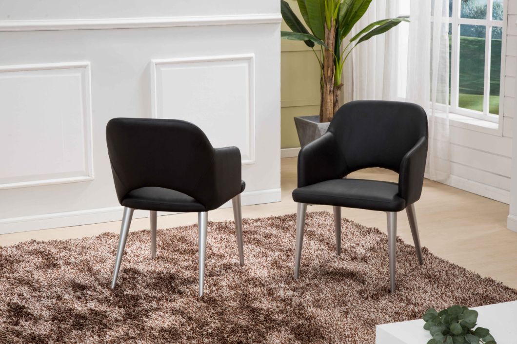 Modern Arm Master Home Furniture Upholstered Dining Chair for Cafe