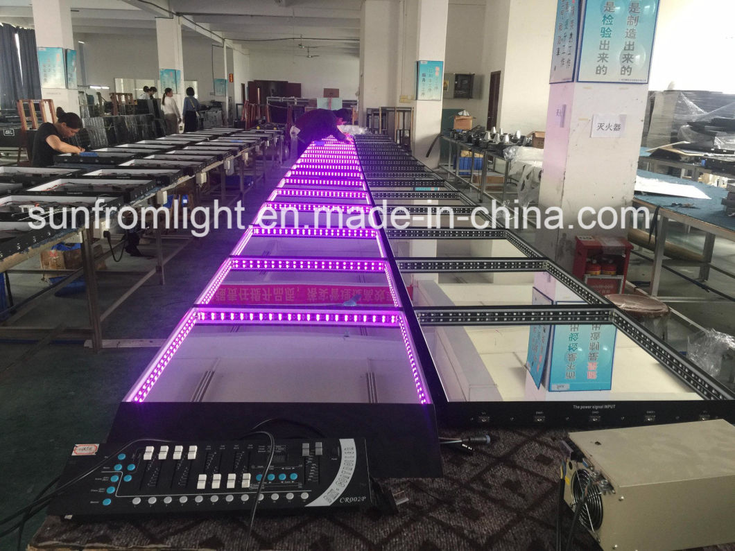 One Second to Install Disco Stage Event Lighting Wireless Magnetic DMX Control LED Dance Floor