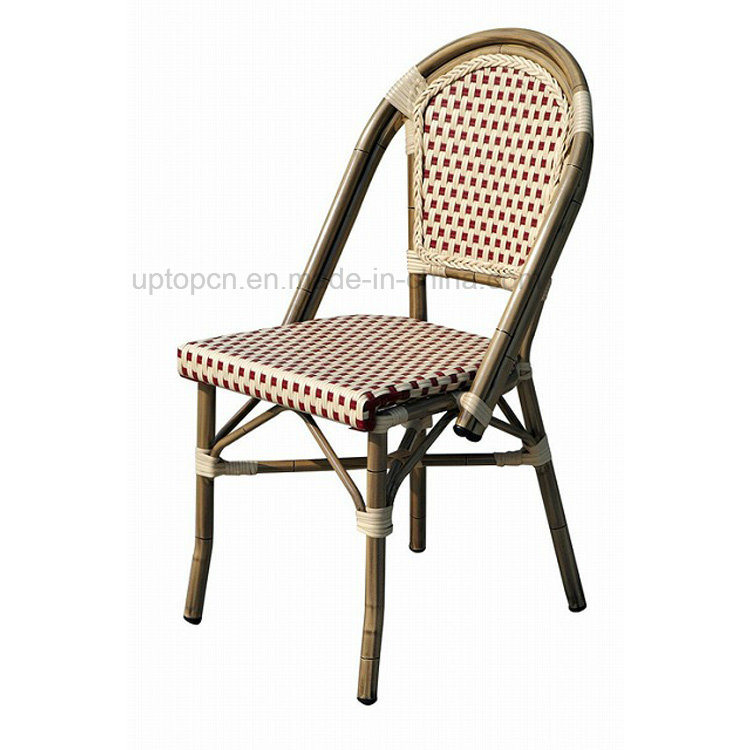 French Bistro Bamboo Look Outdoor Aluminium Rattan Chair (SP-OC443)