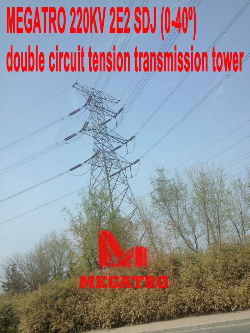 Megatro 220kv 2e2 Sdj DC Strain Power Tower