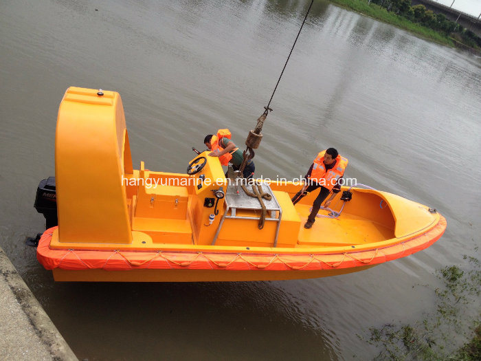 Solas Standard GRP/FRP 6 Man Single Hook Fast Speed Rescue Boat