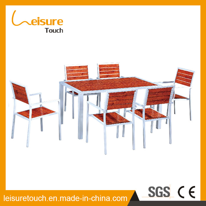 Garden Patio Dining Table and Chair Set Outdoor Leisure Polywood Hotel Restaurant Modern Furniture