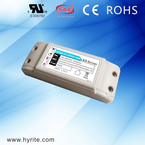 700mA 18W Constant Current LED Power Supply for LED Lamps