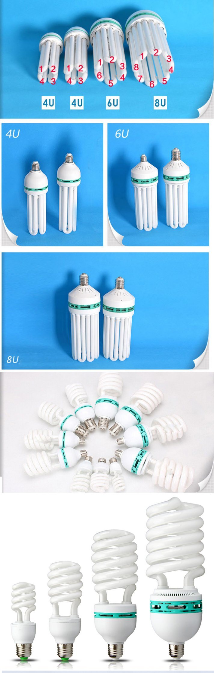 High Quality 3u 4u 18W CFL Energy Saving Bulb