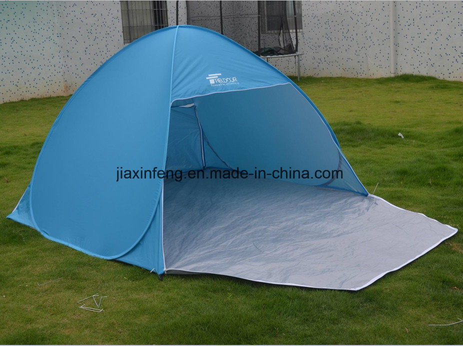 Portable Silver Coated Waterproof 2-3 Person Pop up Beach Tent