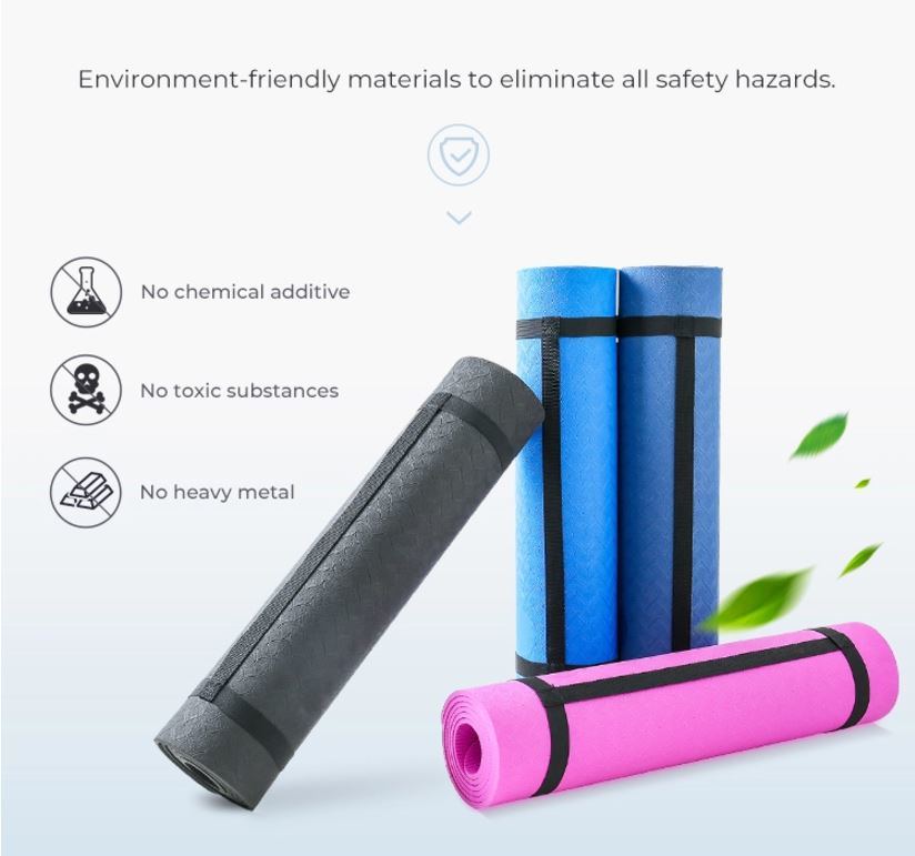 Hot Sale Eco-Friendly PVC EVA TPE Rubber Yoga Mat