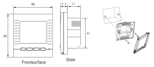 LCD Digital Room Fan Coil Temperature Controller (S400BF)