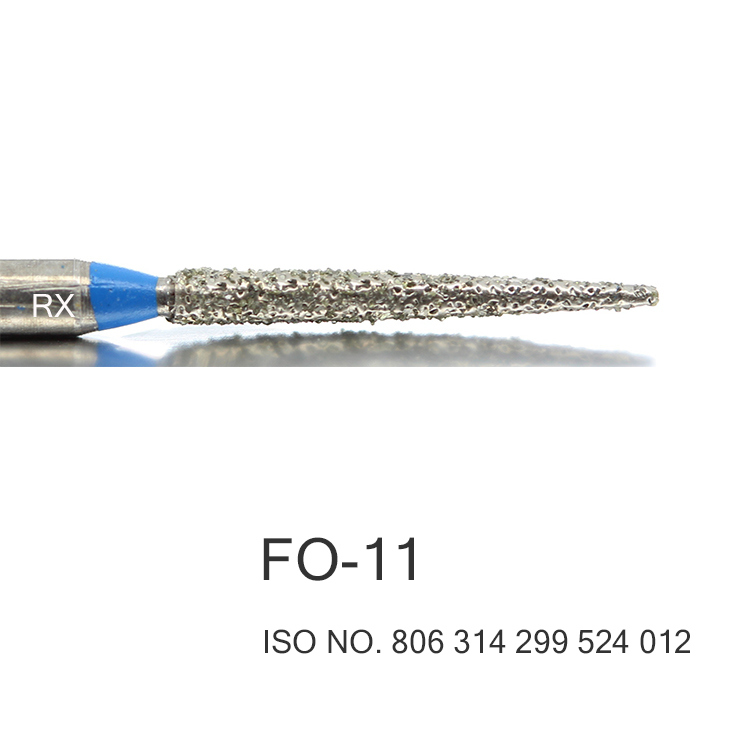 Top Quality Orthodontic Dental Diamond Burs for High Speed Straight Handpiece FO-11