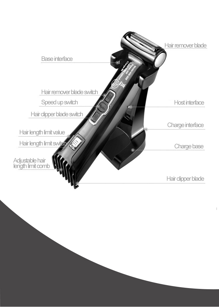 New Product Hair Clipper Professional Hair Trimmer and Hair Shaver