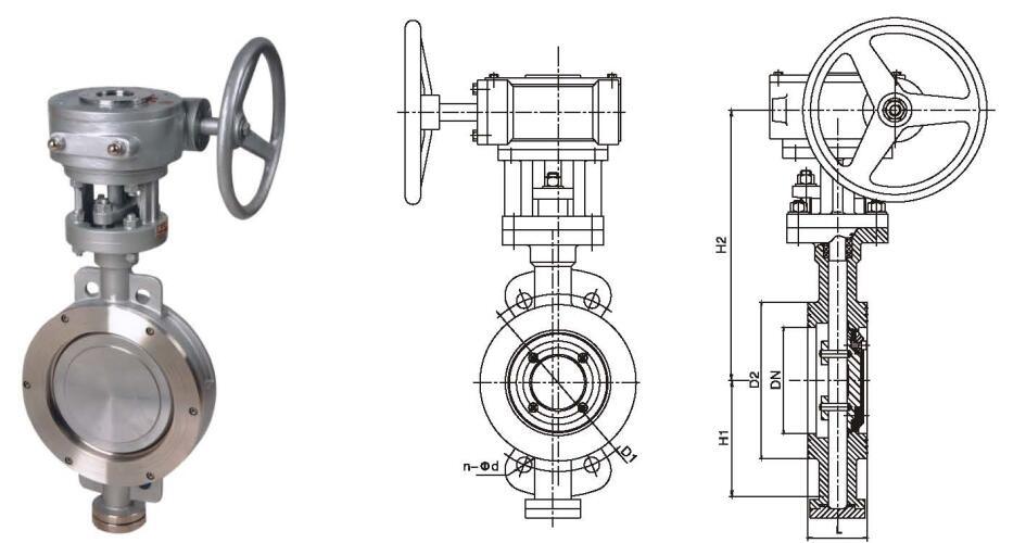 API Metal Seat Triple Offset Butterfly Valve