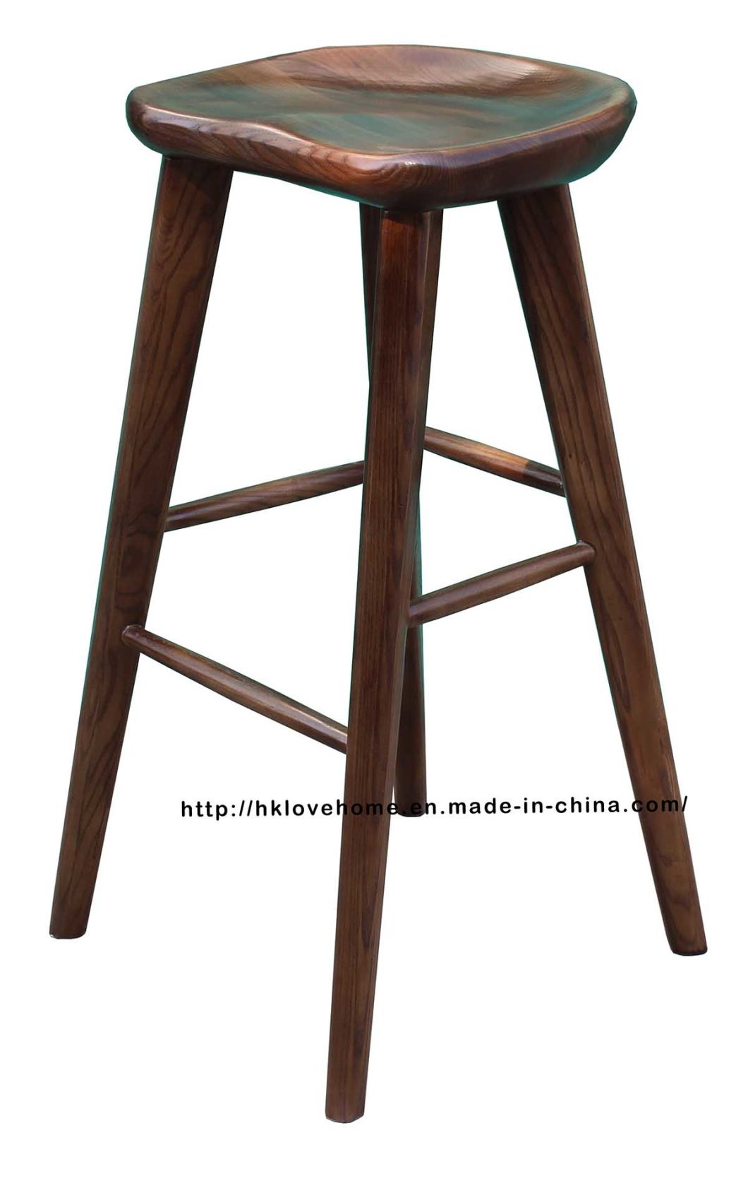 Restaurant Leisure Dining Coffee Ash Wooden Bar Chairs Stools