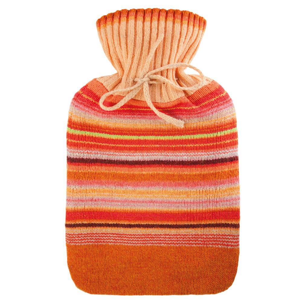 Colourful Knitted Hot Water Bag Cover