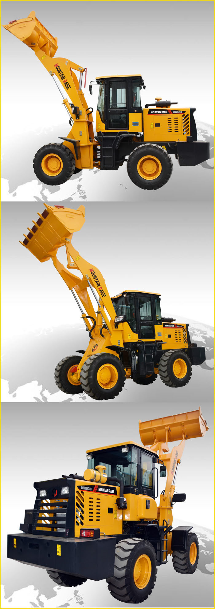 2000kg Automatic Heavy Wheel Loader for Construction