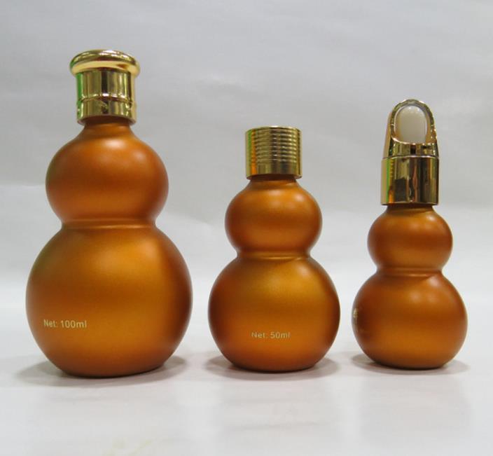 10ml20ml30ml50mldouble Gourd Essential Oil Bottle Amber Oil Bottles of Cosmetics Bottles