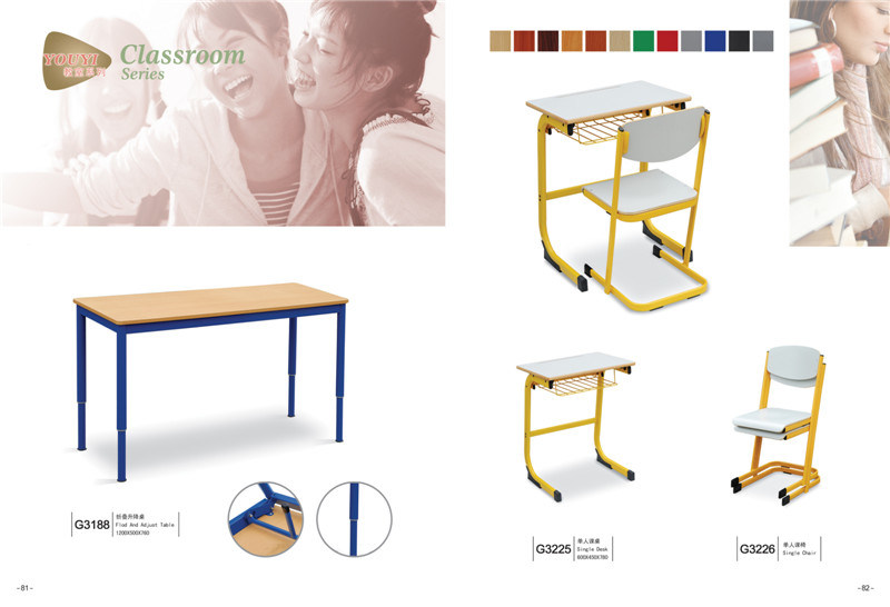 High Quality School Classroom Desk and Chair Furniture with Cheap Price