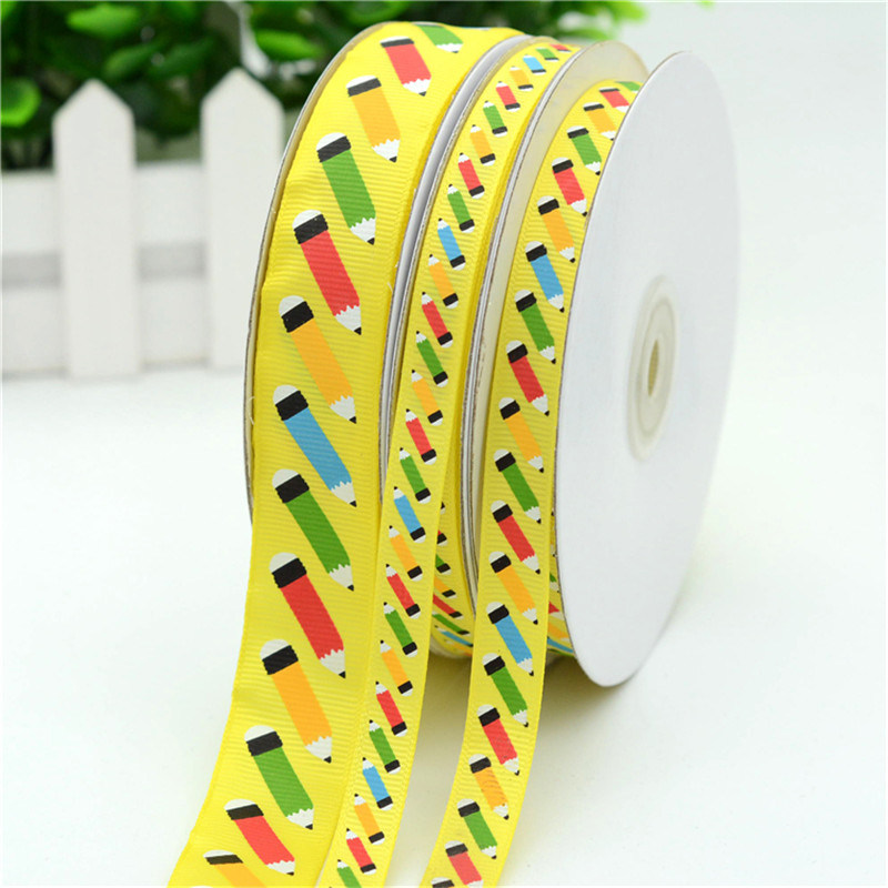 High Quality Natural Stripe Pattern Polyester Satin Ribbon