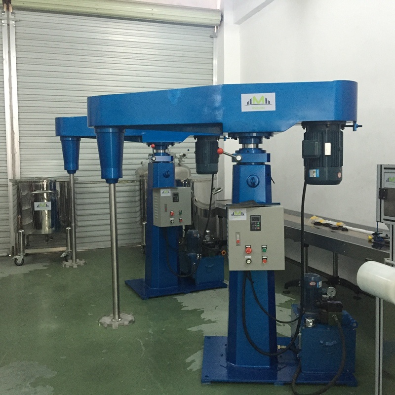 Pneumatic Lifting Dispersion Mixer Paint Color Mixing Machine