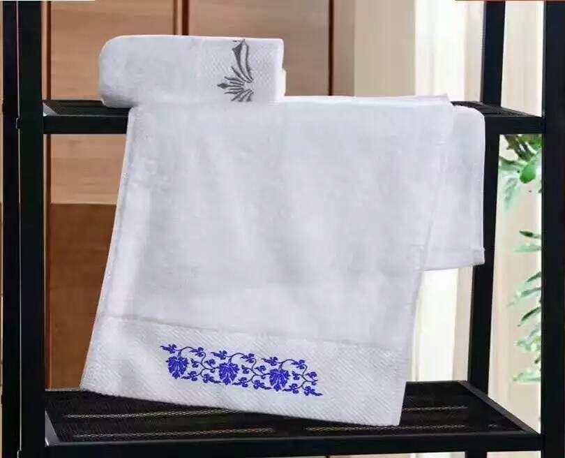 100% Cotton Hand Towel White Hotel Face Towel