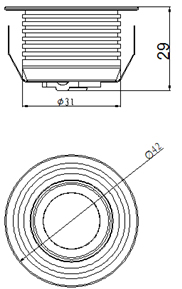 1W/3W LED Mini Cabinet Ceiling Down Light (SLCG-F006)