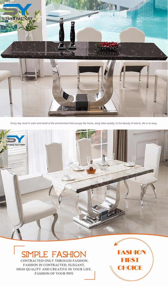 Dining Furniture Dining Table Set Marble Dining Table Hotel Table