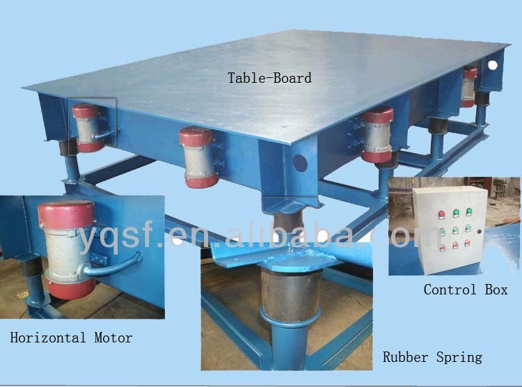 High Quality Concrete Moulds Shaking Machine Vibrating Table