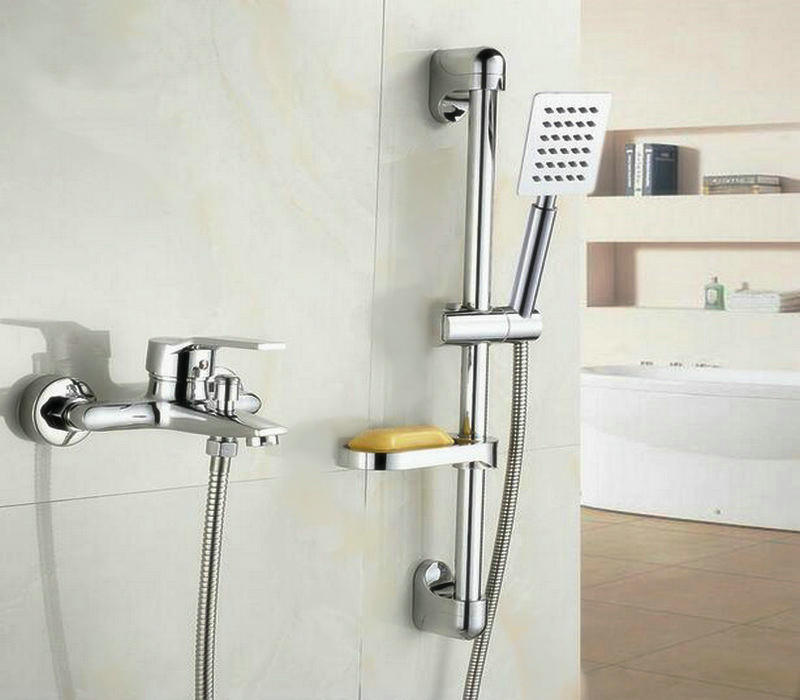 Bathroom Brass Rainfall Shower Set