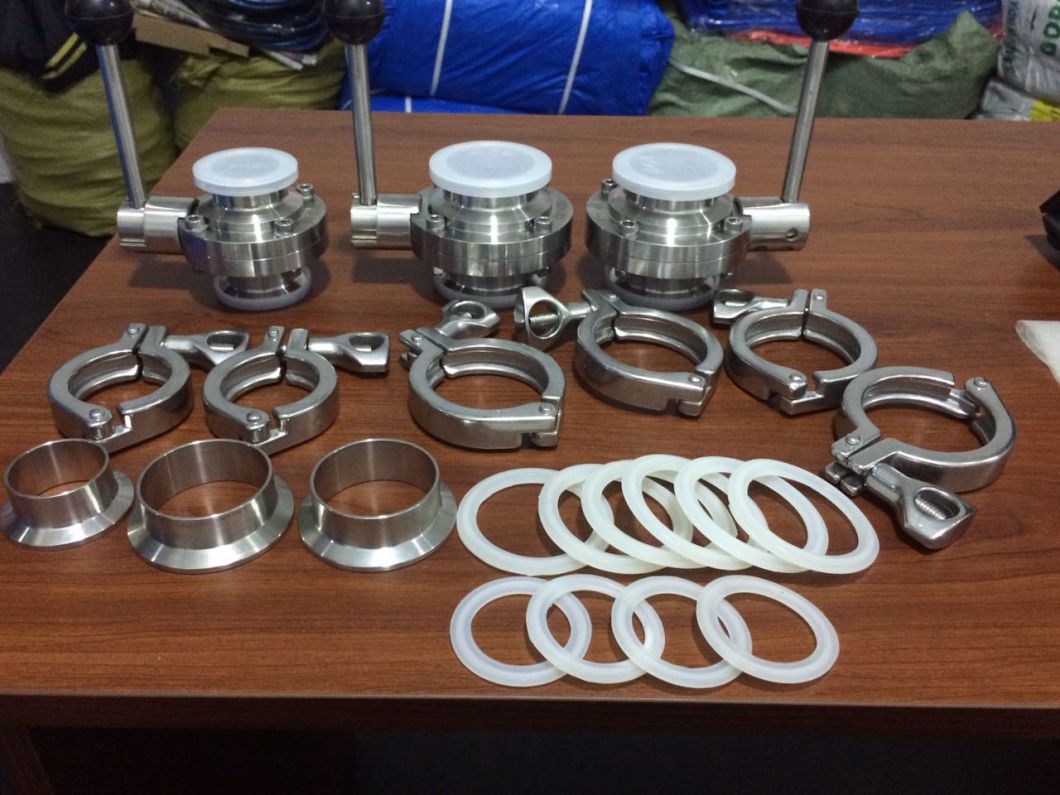 Food Grade Stainless Steel Quick Install Butterfly Valve