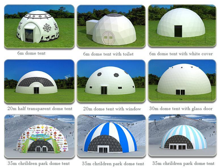 Large Outdoor Event Exhibition Tent Geodesic Dome Marquee Party Tent