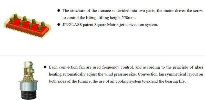 Jinglass Double Heating Chamber Flat Glass Tempering Machine