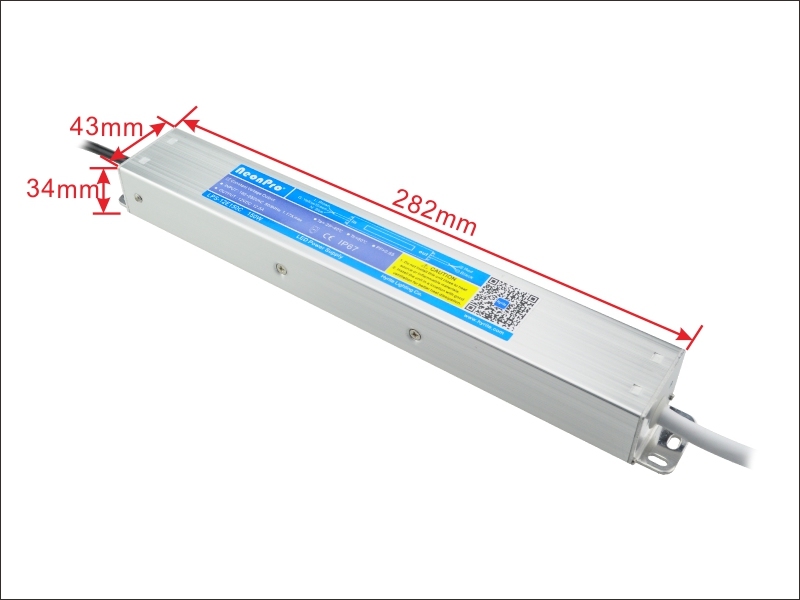 Outdoor Waterproof 12V Slim LED Power Supply