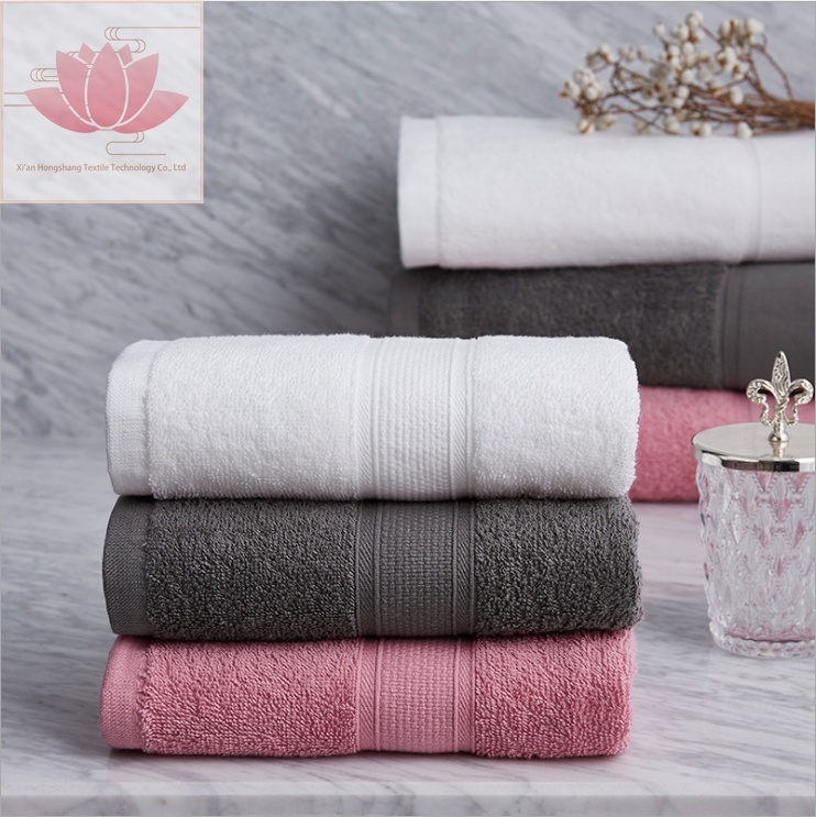 Luxury Customized 100% Cotton Jacquard Terry Washcloth/ Hotel Shower Towel