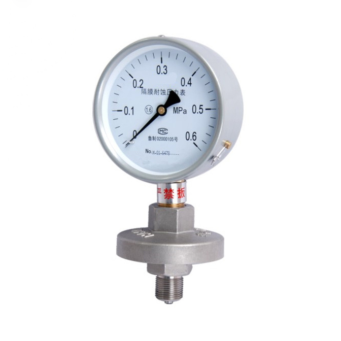 Commom Thread Type Diaphragm - Seal Pressure Gauge with Ce