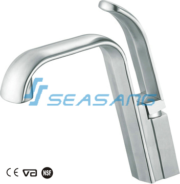 Square Stainless Steel Kitchen Sink and Bar Plumbing Water Mixer