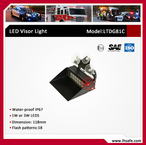 LED Warning Visor Light (LTDG81C)