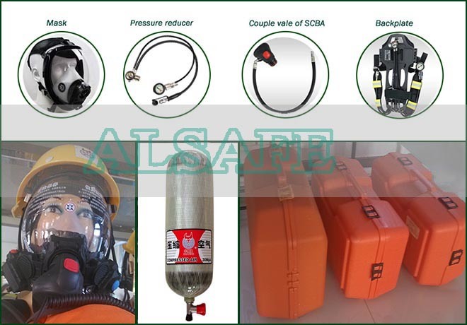 Fireman Breathing Apparatus Cylinder and Accessories