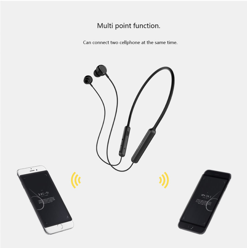 Neckband sports Bluetooth headset stereo sounds magnet bluetooth headphone