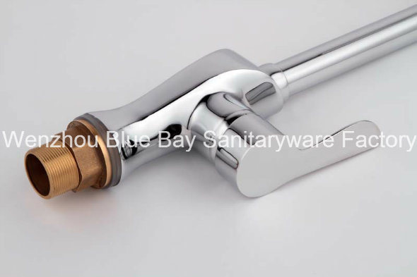 Single Handle Hole Brass Kitchen Water Tap Hot&Cold Mixer Faucet