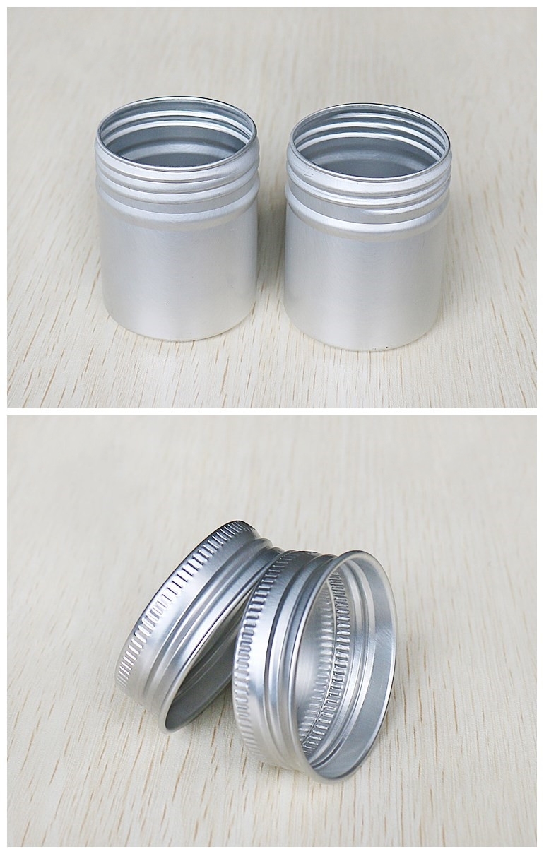 50g Slim Aluminum Screw Cans Tin Canisters