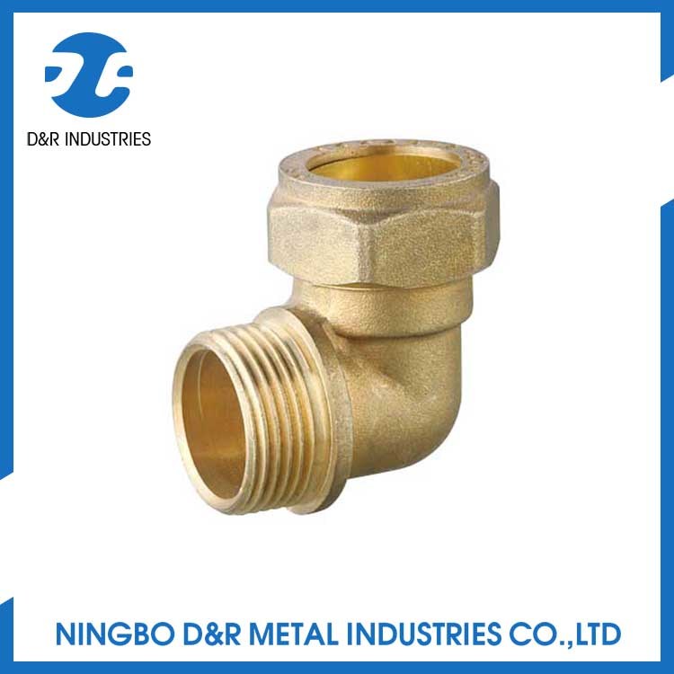 Dr 7040 Brass Elbow Fitting for Water Pipe