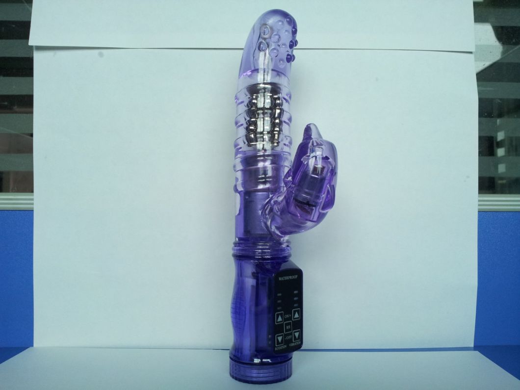 12 Speeds Rabbit Rotating G-Spot Vibrating Dildo Vibrator for Women