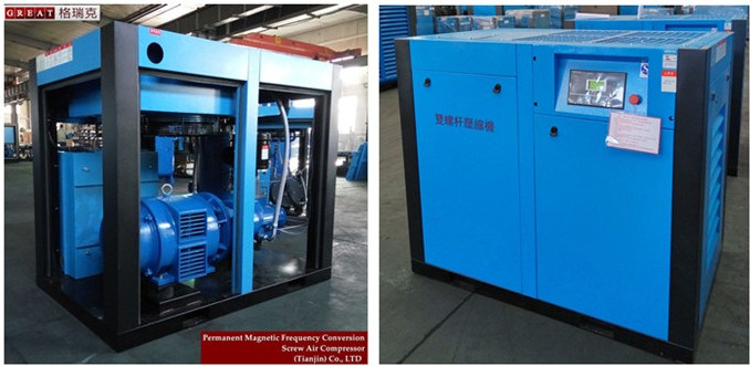 China Great Brand of Rotary Industrial Screw Air Compressor