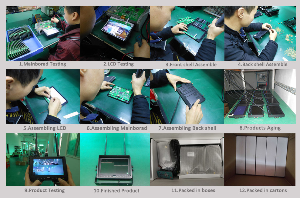 4CH Digital Reversing DVR Monitor for Agricultural Vehicles