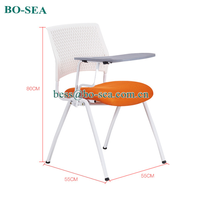 Plastic Training Chair Office Chair with Writing Board
