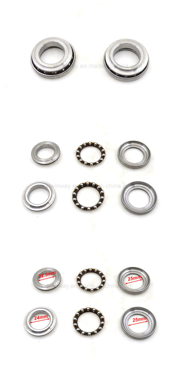 Motorcycle Steering Pressure Ball Bearing Direction Column Bearing for Honda Cg125