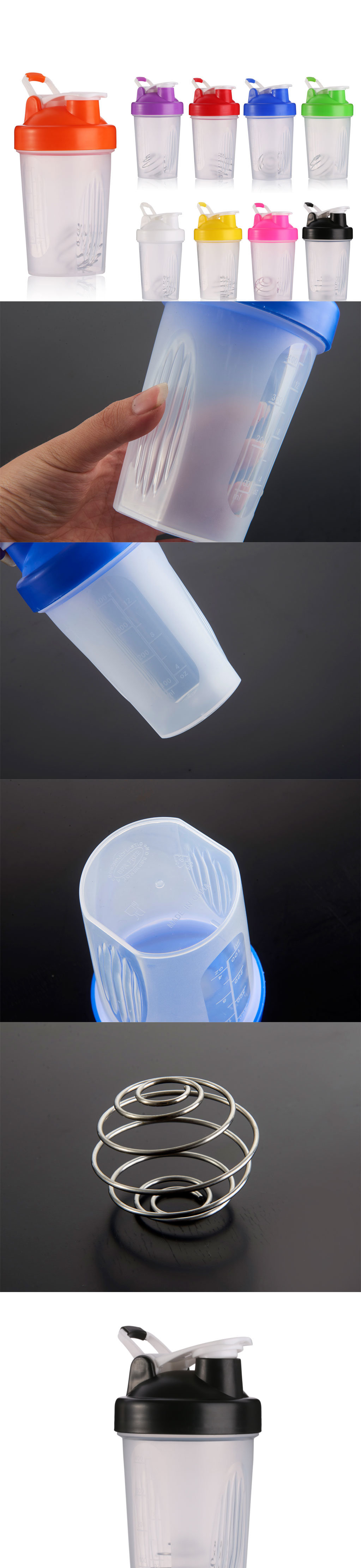 400ml 16oz Plastic Shaker Bottles Joyshaker Cups Sport Water Bottles